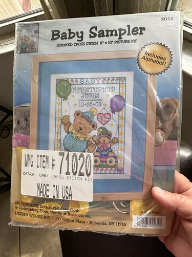Design works baby sampler - baby,