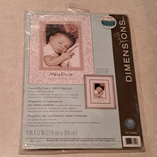 Kit punto croce - record, nascita